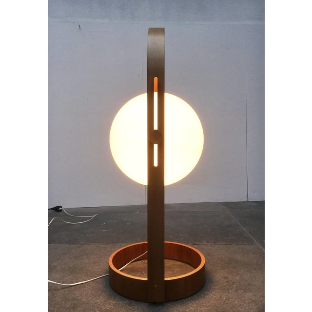 Mid-Century Modern Mid-Century Swiss Space Age Plastic & Plywood Floor Lamp from Temde, 1960s For Sale - Image 3 of 18