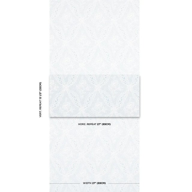Inspired by traditional openwork, Cosette Lace is an intricate floral lattice design silhouetted on a solid ground....