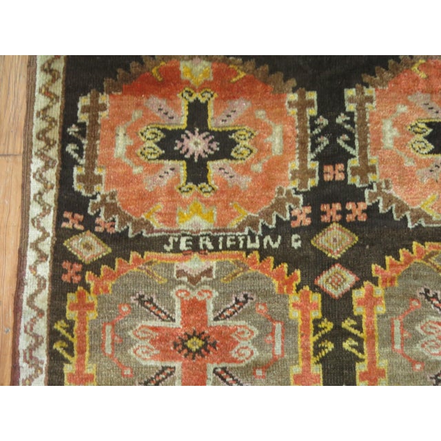 Traditional Vintage Anatolian Turkish Carpet - 4'5" X 12'4" For Sale - Image 3 of 6