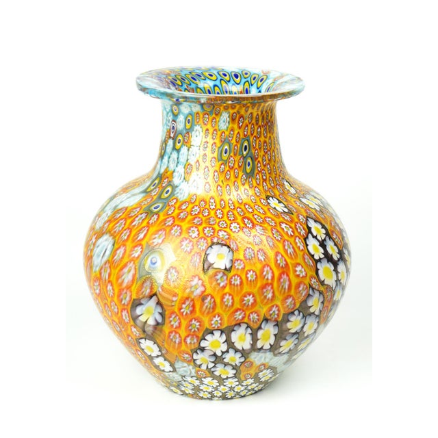 Contemporary Murrina Millefiori Glass Vase by Urban for Made Murano Glass, 2021 For Sale - Image 3 of 10