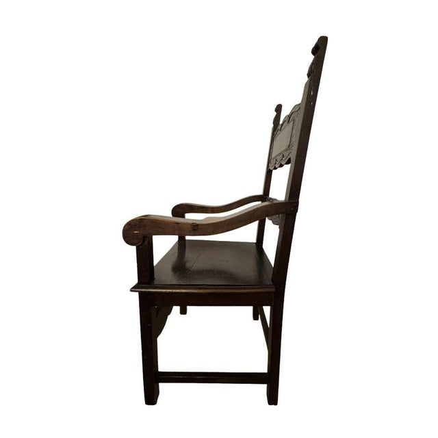 1950s Vintage Italian Throne Chair For Sale In Miami - Image 6 of 14