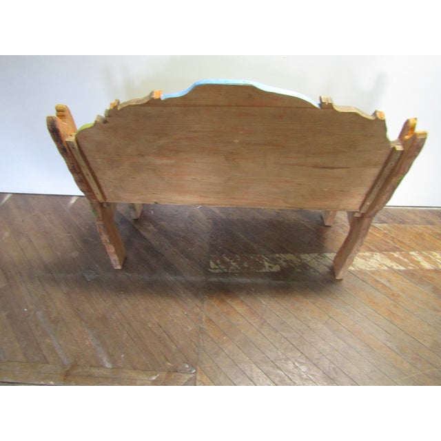 Wood Carved Wood Duck Bench For Sale - Image 7 of 7