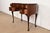 Henredon Queen Anne Mahogany Kidney Shaped Desk or Vanity For Sale In South Bend - Image 6 of 17