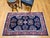 Vintage Persian Sarouk Area Rug, Hand-Knotted Wool, Allover Floral Pattern, Navy & Red, 3x5 For Sale - Image 11 of 11