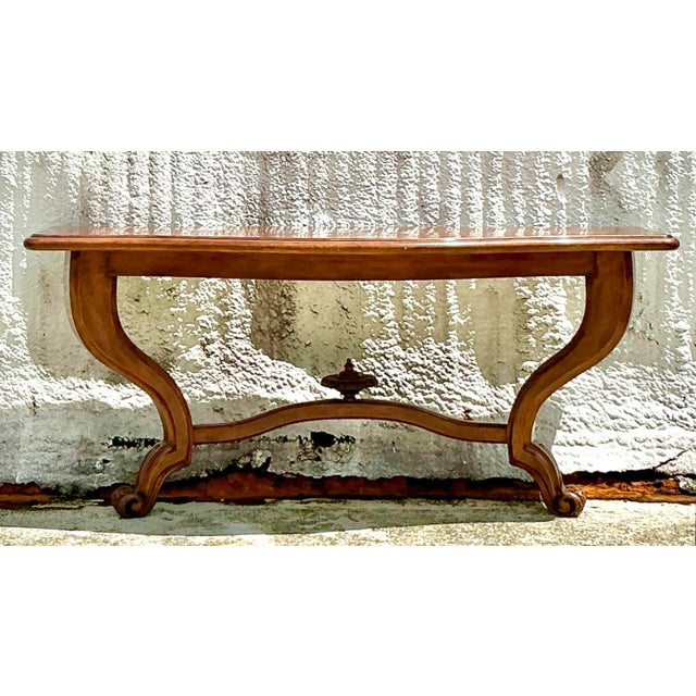 Vintage Boho Monumental Wall Mount Console Table For Sale - Image 9 of 10