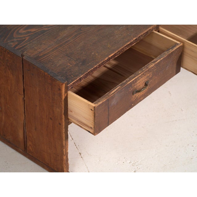 Vintage Showa Cedar Side Table, Japan, 1920s For Sale - Image 4 of 13