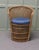 A French Tiki Style 1960s Woven Bamboo Tub Chair This is a delightful piece of Retro Chic, petite and comfortable , it...