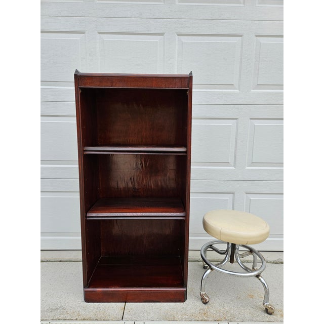 Antique Mahogany Open Bookcase - Adjustable Shelves For Sale - Image 18 of 18