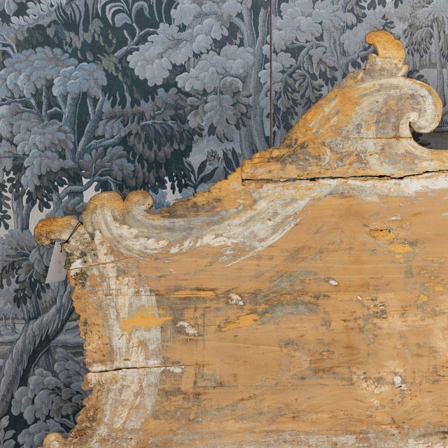 18th Century 18th C. Italian Baroque Cassapanca Storage Bench in Original Paint For Sale - Image 5 of 17