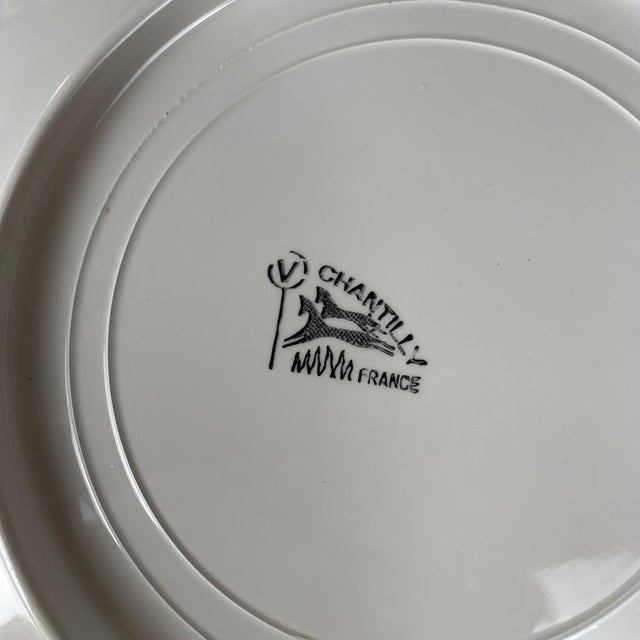 Chantilly Model Flat Plates from Longchamp, 1950s, Set of 8 For Sale - Image 9 of 12