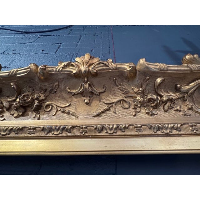 19th Century 19th Century French Carved and Water Gilded Frame For Sale - Image 5 of 6