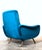 Cobalt Blue Lady Armchair by Marco Zanuso for Arflex, Italy, 1955 For Sale - Image 12 of 14