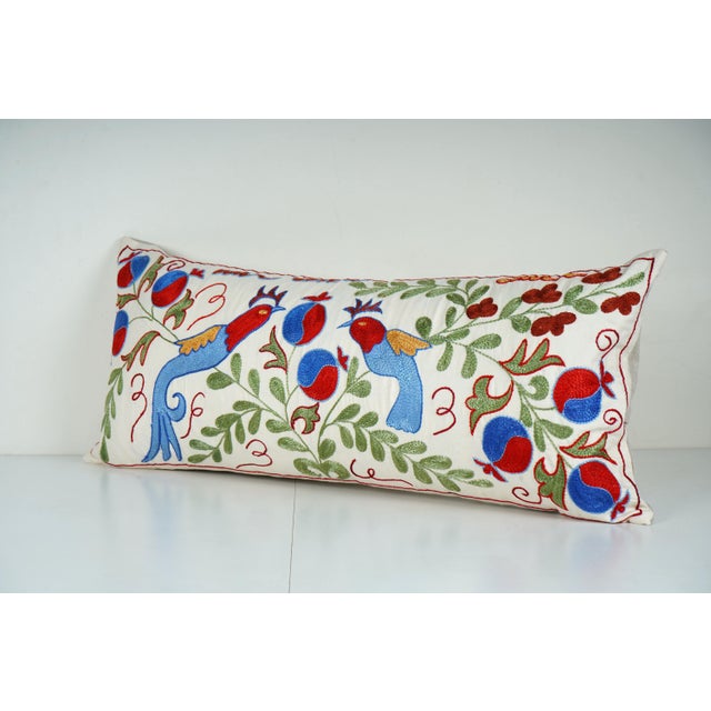 Uzbek Suzani Pillow Cover Elevate your home decor with our Turkish Suzani Pillow Cover, featuring exquisite vintage Uzbek...