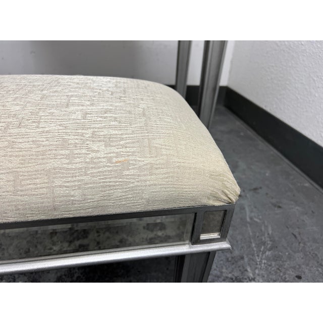 Pier 1 Hayworth Mirrored Vanity + Stool Set Chairish