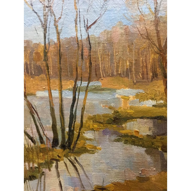 1970s Oil Painting Swamps For Sale - Image 9 of 12