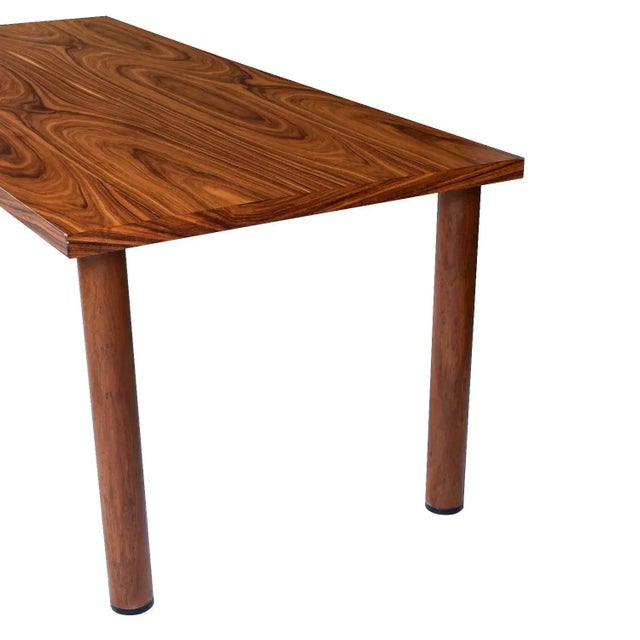Long and Narrow Modern Minimalist Rosewood Dining Table For Sale - Image 6 of 13