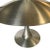 Silver Art Deco Style Machine Age Table Lamp W/ Large 20" Spun Aluminum Shade For Sale - Image 8 of 11