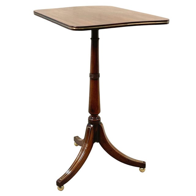 Hollywood Regency Regency Rosewood and Brass Strung Occasional Table, 1820 For Sale - Image 3 of 13