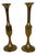 Vintage Brass Candlestick Holders -a Pair For Sale