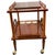 Mid 20th Century Mid Century Mahogany Rolling Bar Cart For Sale - Image 5 of 6