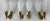 1950s Set of 4 Mid Century Modern Brass Sconces For Sale - Image 5 of 9