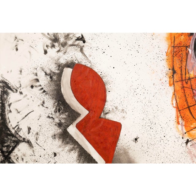 William Antonow, Untitled (82-P9) Signed Acrylic on Paper Detroit Cass Corridor For Sale - Image 4 of 9