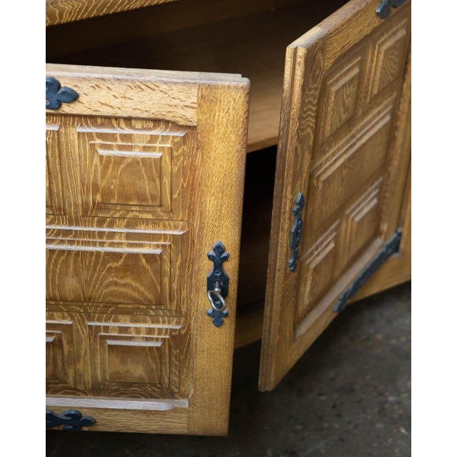 1970s Henning Kjærnulf Danish Oak Sideboard, Attributed For Sale - Image 12 of 14