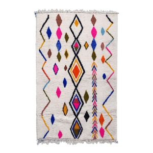 Moroccan Azilal Wool Rug - 9.8 X 6.5 Ft