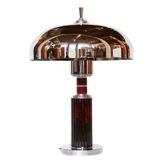 Art Deco Domed Table Lamp For Sale