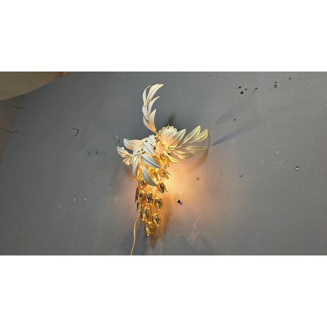 1970s Vintage Floral Wall Lamp from Hans Kögl, 1970s For Sale - Image 5 of 18