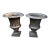 1990s Estate-Sized Cast Metal Garden Urns, A Pair For Sale