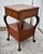 Antique Carved Mahogany Chippendale Style Stand W/Drawer & Locking Door For Sale - Image 4 of 12