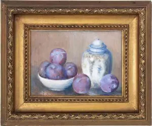 Sarah Alarcão, Still Life, Oil on Canvas Glued to Panel