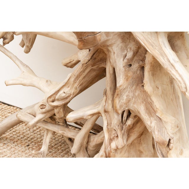 1990s Organic Modern Freeform Root Console Table For Sale - Image 5 of 11