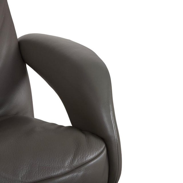 Symphony JR-7960 Lounge Chair in Grey Leather from Jori For Sale - Image 6 of 17