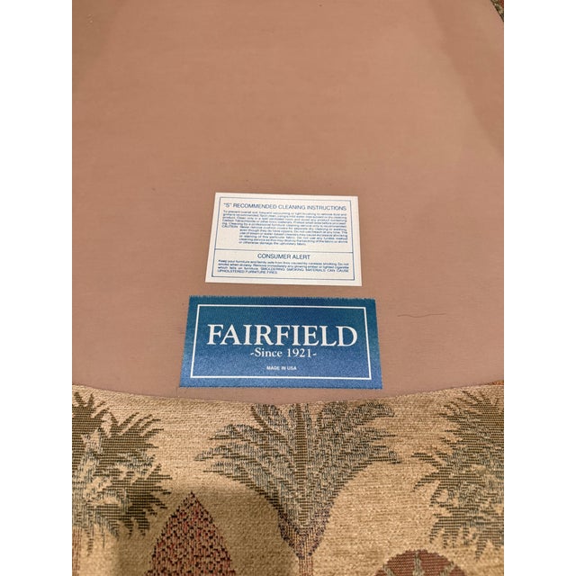 Fairfield Camel and Palm Tapestry Chair For Sale In Charleston - Image 6 of 10