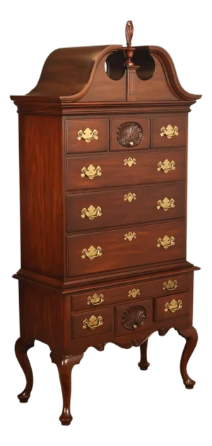 Henkel Harris Virginia Galleries Genuine Mahogany Highboy Chest
