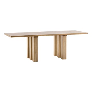 Mid-Century Modern Style La Basilica Table in Wood by Mario Bellini For Sale