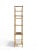 Vintage Italian Gold Gilt Faux Bamboo Étagère – Hollywood Regency Metal Bookcase With Smoked Glass & Cane Shelves For Sale - Image 6 of 9