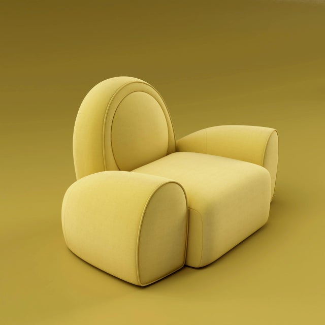 Yellow Simone Modular Chair by Ottiu For Sale - Image 8 of 11