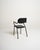 Black lacquered metal frame with black-painted teak elements and natural teak details. Scandinavian design, 1950s....