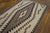 Native American 1940s Ivory Gray Geometric Antique American Navajo Rug 4'6" X 7'4" Flatweave Wool Carpet For Sale - Image 3 of 6