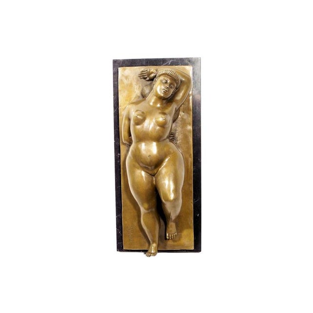 Reclining Nude Woman Sculpture, 20th Century, Bronze For Sale - Image 6 of 8