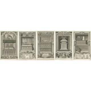 English Monarchs Tombs in Westminster, 1740, Paper For Sale