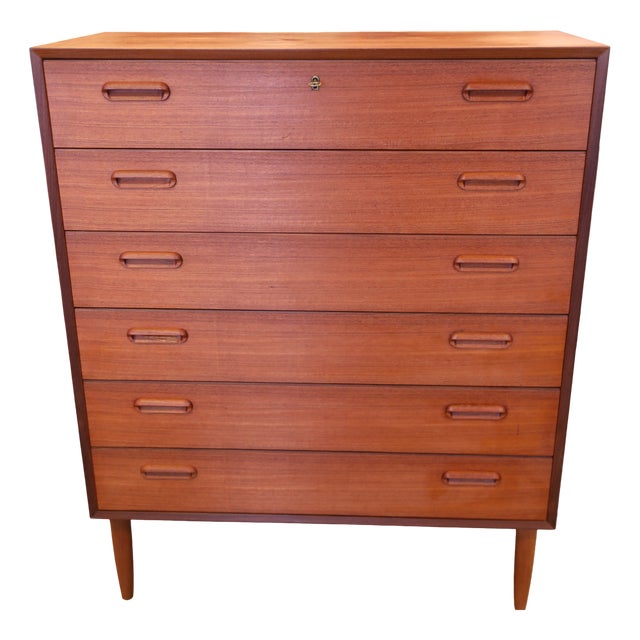 Chest of Drawers in Teak by Gunni Omann for Omann Jun, Denmark, 1960s For Sale