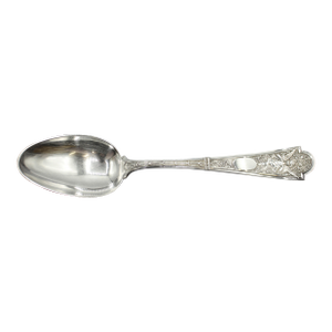 Late 19th Century American "Cupid" Pattern Sterling Silver Serving Spoon