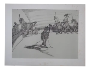 Vintage Toulouse Lautrec Limited Edition Lithograph-The Circus