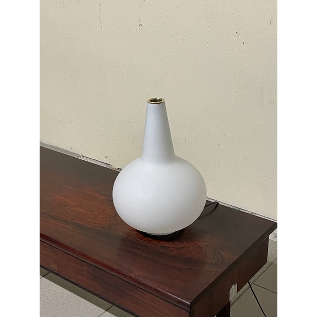 Opaline Glass Model 1837/1 Vase Lamp by Max Ingrand for Fontana Arte, 1950s For Sale - Image 13 of 16