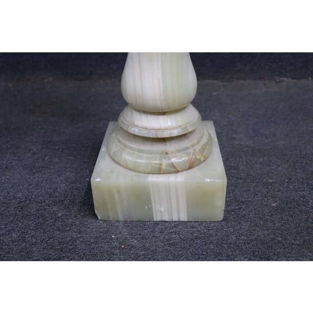 Green Rare Italian Green Onyx Swivel Pedestal For Sale - Image 8 of 14