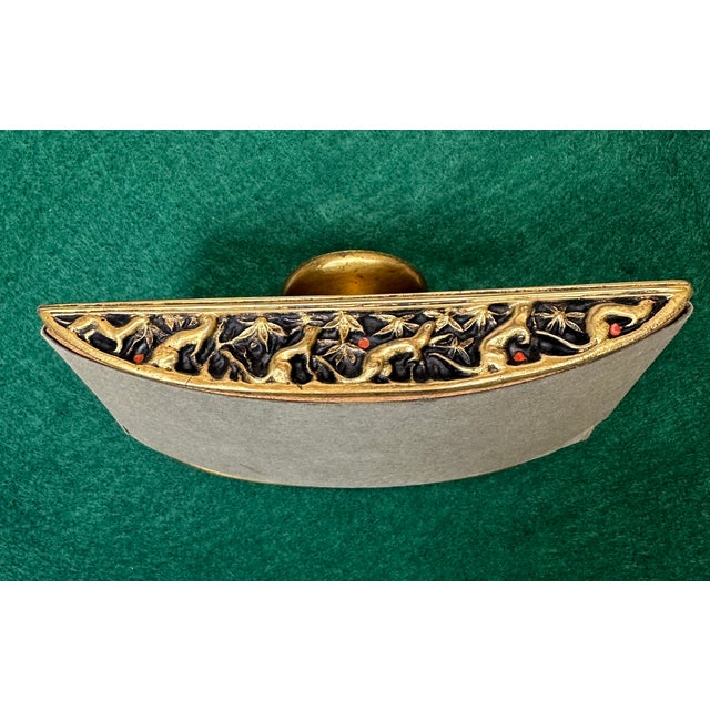 Tiffany Studios New York 1646 Venetian Bronze Blotter Rocker Paperweight Desk For Sale - Image 9 of 18